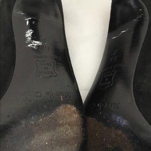 Max de Carlo black kitten heels